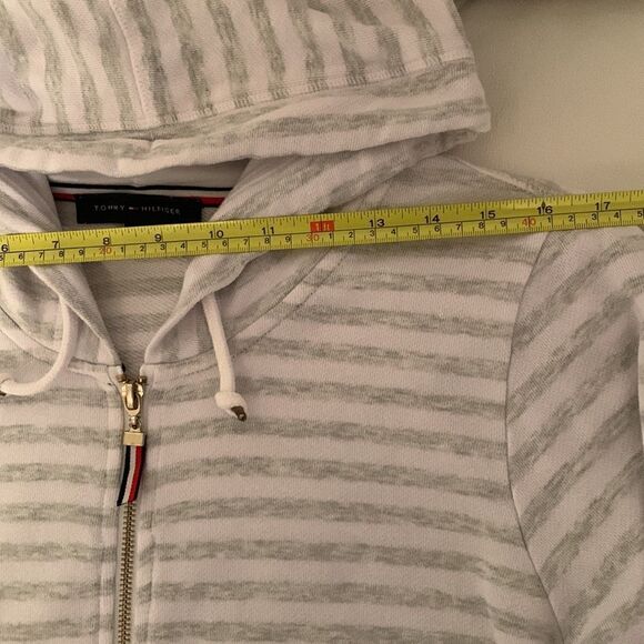 Tommy Hilfiger Stripped Hoodie Women’s Size L - Picture 3 of 11